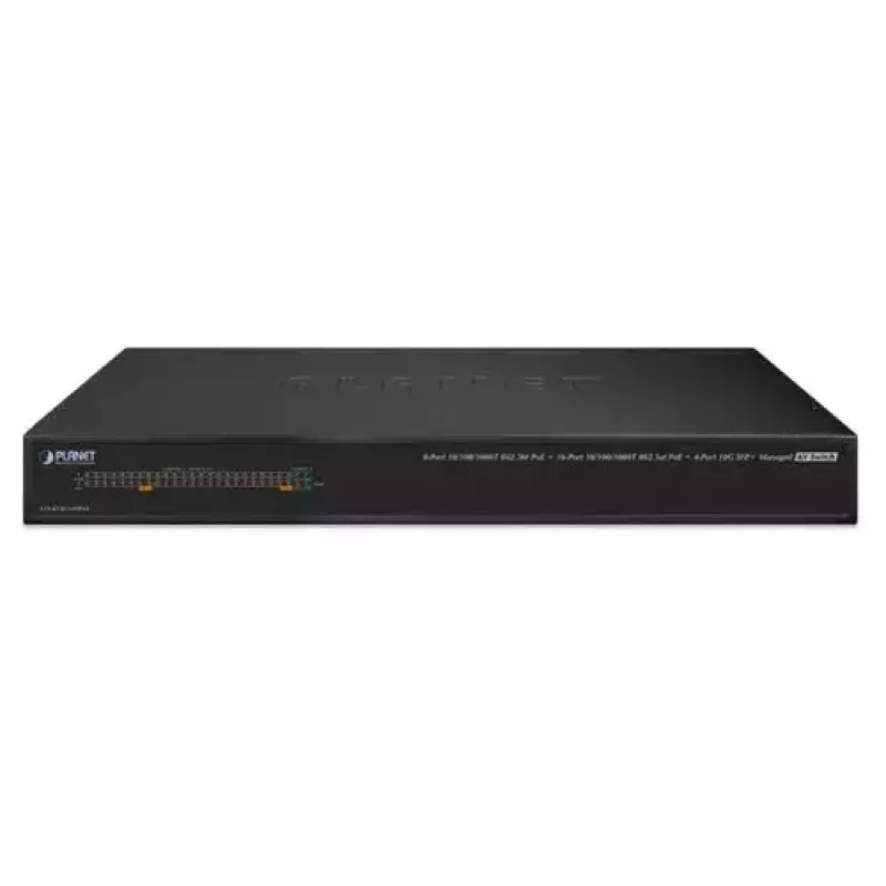 Valdomas komutatorius PLANET AVS-4210-24HP4X 24 prievadų 10G Ethernet PoE