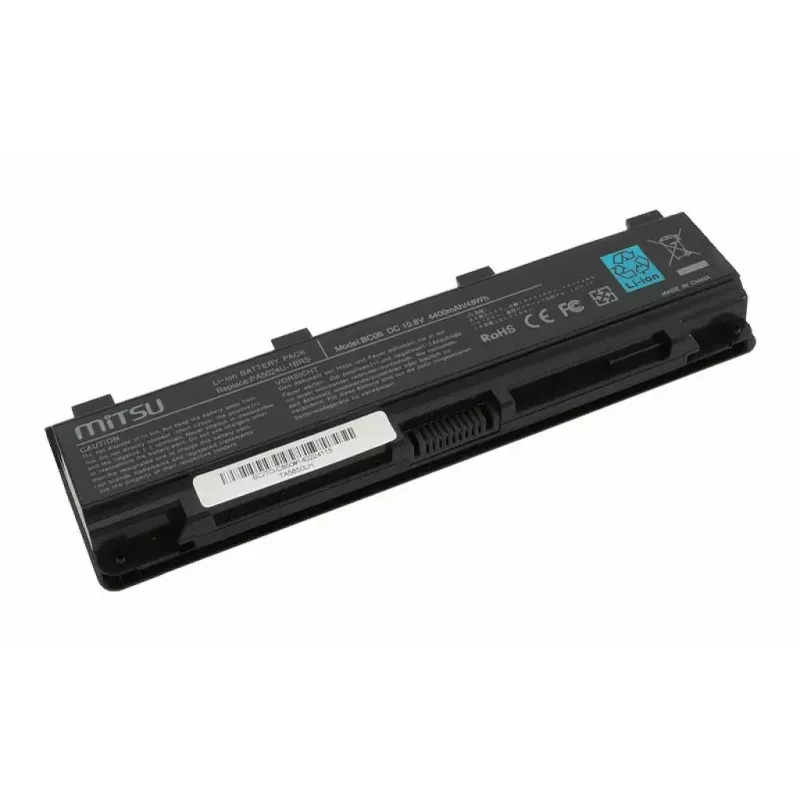 MITSU nešiojamojo kompiuterio baterija, skirta „Toshiba C850“ / „L800“ / „S855“, 4400 mAh, 10,8–11,1 V