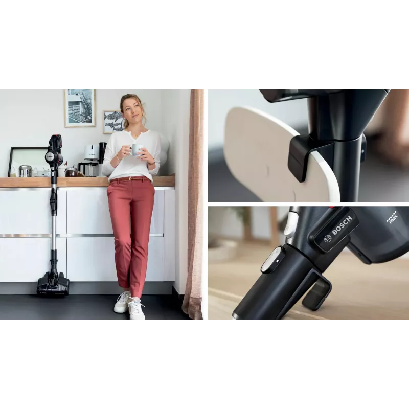 Bosch BCS712XXL belaidis siurblys/elektrinis šepetys Baterija Sausas Be maišelio 0,3 L Juodas 3 Ah