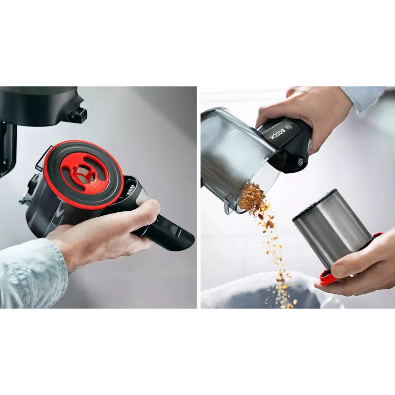 Bosch BCS712XXL belaidis siurblys/elektrinis šepetys Baterija Sausas Be maišelio 0,3 L Juodas 3 Ah