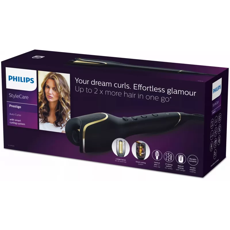 Automatinis garbanojimo lygintuvas „Philips StyleCare Prestige BHB876/00“