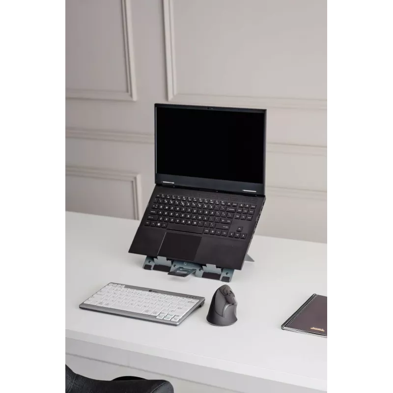 BakkerElkhuizen FlexTop 270, stovas nešiojamam kompiuteriui, pilka, aliuminis, 25,4 cm (10 colių), 40,6 cm (16 colių), 3 kg