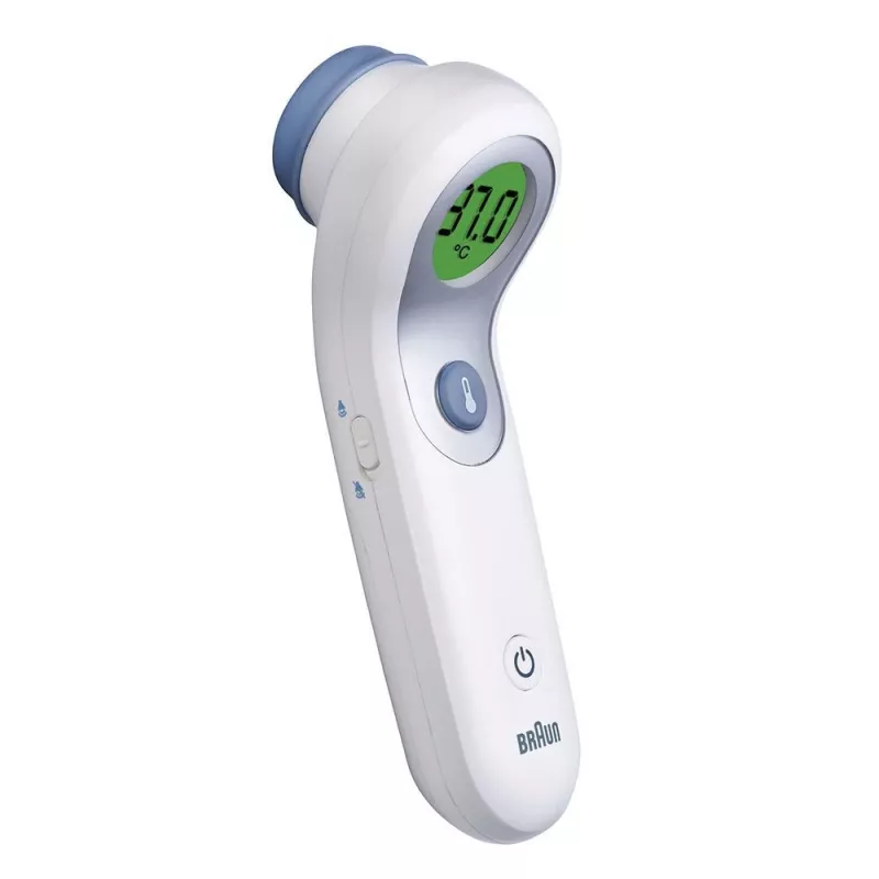 Braun BNT300WE skaitmeninis kūno termometras Nuotolinio jutimo termometras Baltas Kakta Mygtukai
