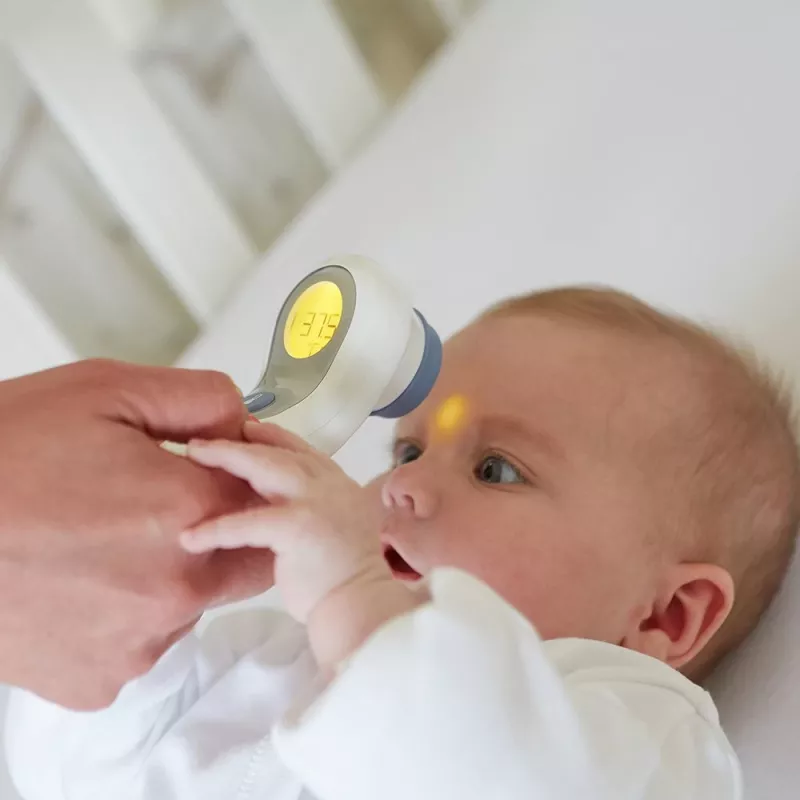 Braun BNT300WE skaitmeninis kūno termometras Nuotolinio jutimo termometras Baltas Kakta Mygtukai