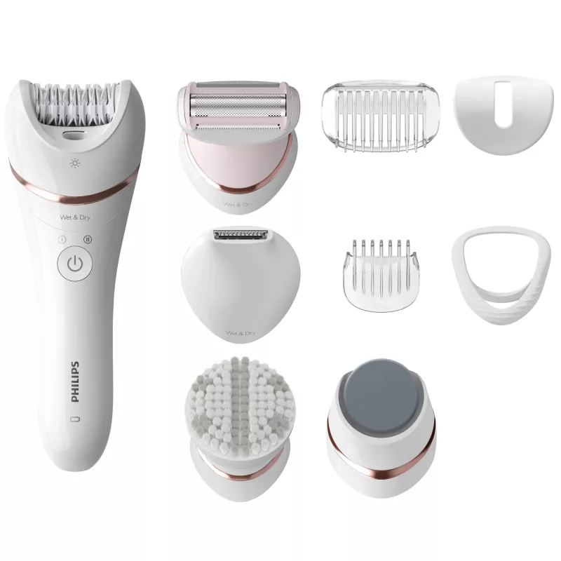 Philips Epilator Series 8000 BRE740/10 drėgnam ir sausam epiliavimui skirtas epiliatorius
