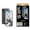 PanzerGlass SAFE. by ® 2-in-1 apsaugos rinkinys iPhone 16, Apple, Apple - iPhone 16, Sausas uždėjimas, Atsparus įbrėžimams, Atsparus smūgiams, Skaidrus, 1 vnt.