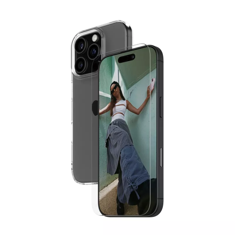 PanzerGlass SAFE. 2-in-1 apsaugos rinkinys iPhone '24 6.3 col. Pro