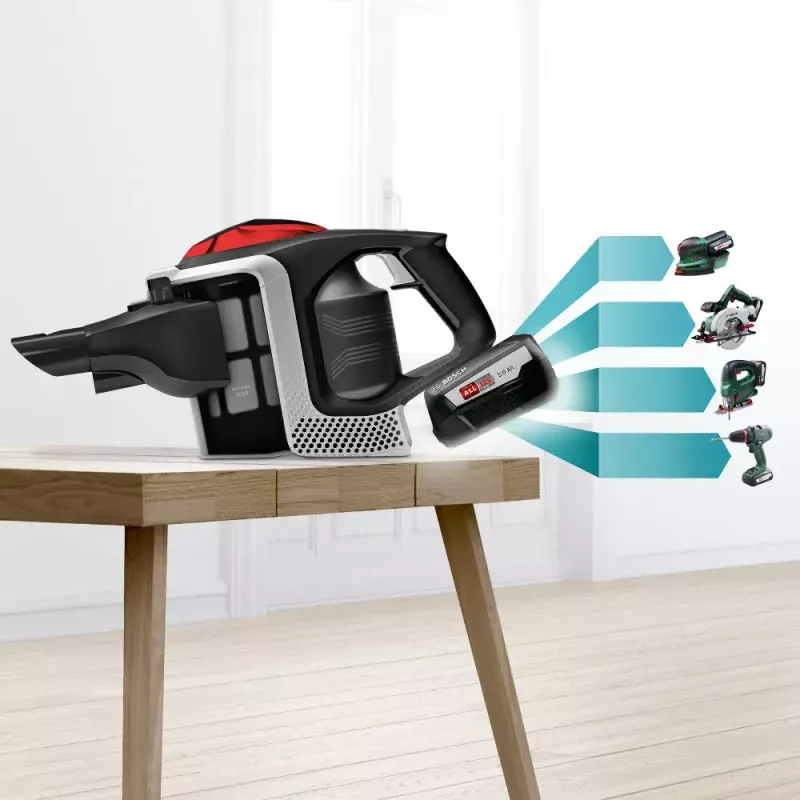 Bosch BSS81POW1 belaidis dulkių siurblys / elektrinis šluostiklis Baterija Sausas Juodas 5 Ah