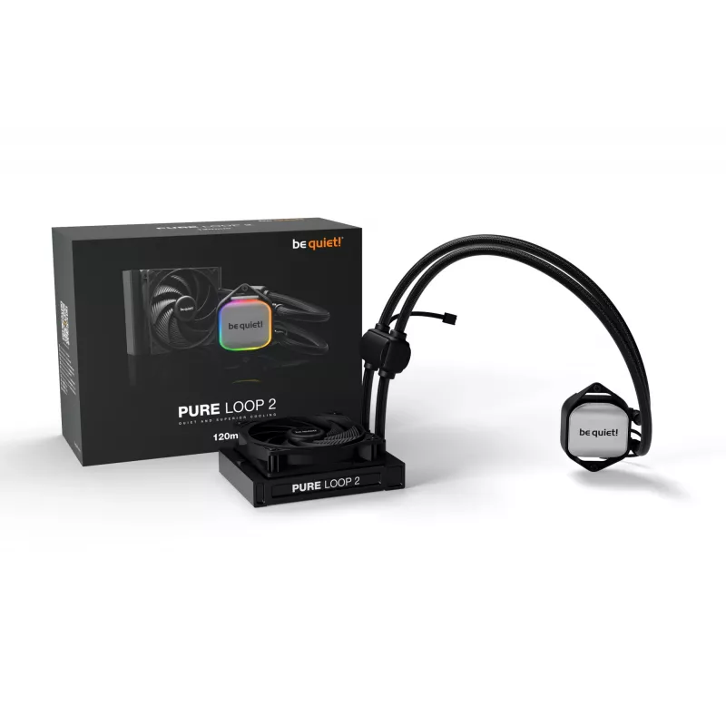 be quiet! Pure Loop 2 | 120 mm Procesoriaus vientisa skysčio aušinimo sistema 12 cm Juoda 1 vnt.