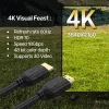 HDMI laidas Unitek C11079BK-10M — 10 m, HDMI A tipo į A tipo, juodas, palaiko iki 4096×3112