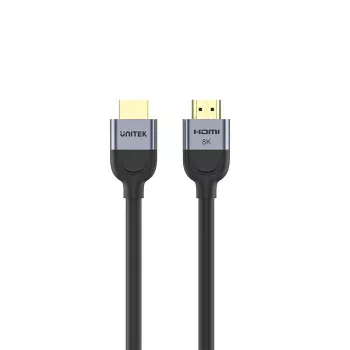 HDMI laidas UNITEK C11086GY01-2M 2m 48 Gbit/s ARC juoda pilka