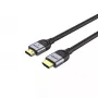 HDMI laidas UNITEK C11086GY01-2M 2m 48 Gbit/s ARC juoda pilka