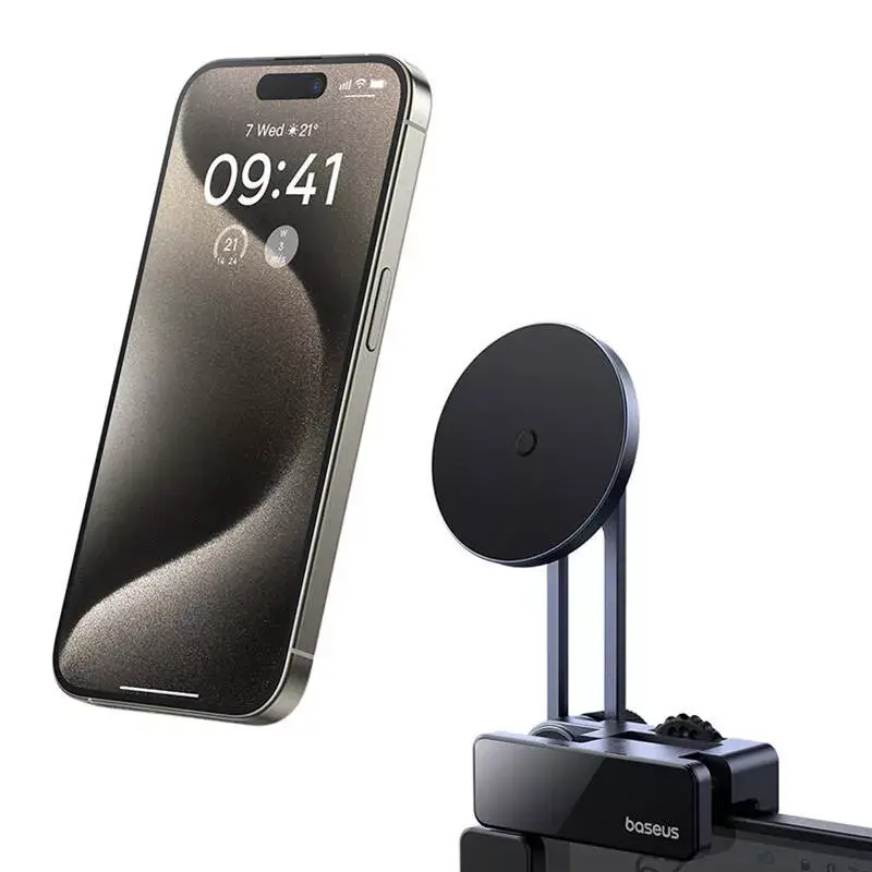 Magnetinis automobilio ekrano laikiklis Baseus MaxView pilkas, skirtas išmaniesiems telefonams ir planšetėms tvirtinti ant transporto priemonės ekrano