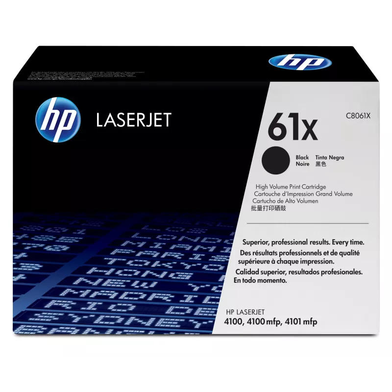 HP 61X didelės išeigos juodas originalus LaserJet kasetė 1 vnt.