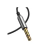 Audio kabelis Baseus CABA01-01 0,5 m 3,5 mm USB Type-A juodas