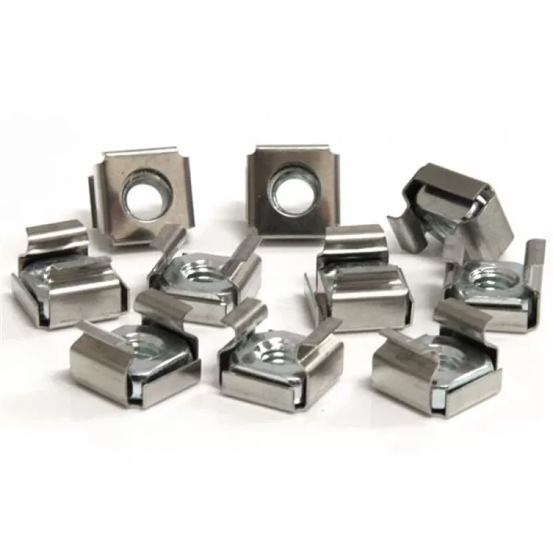 StarTech.com 50 vnt. M6 narvelio veržlės serverių stovo spintai, narvelio veržlė, nerūdijantis plienas, nerūdijantis plienas, M6, CE, TAA, REACH, 215,5 g