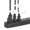 StarTech.com 3,5 col. (9 cm) kabelių etiketės, 100 vnt. pakuotė, baltos, užkabinamos kabelių žymos, užrašomos laidų etiketės kabelių valdymui, laidų identifikavimo žymos