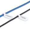 StarTech.com 3,5 col. (9 cm) kabelių etiketės, 100 vnt. pakuotė, baltos, užkabinamos kabelių žymos, užrašomos laidų etiketės kabelių valdymui, laidų identifikavimo žymos