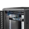 StarTech.com 1U fiksuota serverių stovo montavimo lentyna – 10 colių gylio plieninė universali konsolinė dėkla 19 colių AV/tinklo įrangos stovui – tvirtas plienas – keliamoji galia 44 svarai/20 kg, juoda