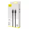Baseus Cafule USB kabelis USB 2.0 2 m USB C Juodas