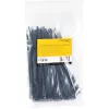 StarTech.com 100 vnt. 6 colių (15 cm) kabelių raiščiai - 1/8 colio (3,6 mm) pločio, 1-3/8 colio (39 mm) ryšulio skersmuo, 40 svarų (18 kg) tempimo stipris, nailoniniai savaime užsifiksuojantys užtraukiami raiščiai lenktu galu, UL sąraše, juodi - TAA