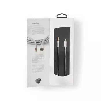 Nedis CCTB39940AL10 Lightning laidas 1 m aliuminis 3,5 mm jungtis
