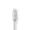 Nedis CCTB39940AL10 Lightning laidas 1 m aliuminis 3,5 mm jungtis