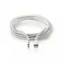 Nedis CCTB39940AL10 Lightning laidas 1 m aliuminis 3,5 mm jungtis
