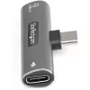 StarTech.com USB C garso ir įkrovimo adapteris – USB-C garso adapteris su USB-C ausinių / laisvų rankų įrangos prievadu ir 60 W USB Type-C maitinimo perdavimo pralaidiniu įkrovikliu – USB-C telefonams / planšetėms / nešiojamiesiems kompiuteriams