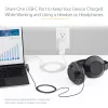 StarTech.com USB C garso ir įkrovimo adapteris – USB-C garso adapteris su USB-C ausinių / laisvų rankų įrangos prievadu ir 60 W USB Type-C maitinimo perdavimo pralaidiniu įkrovikliu – USB-C telefonams / planšetėms / nešiojamiesiems kompiuteriams
