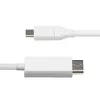 StarTech.com 6 pėdų (2 m) USB-C į DisplayPort 1.2 laidas, dvikryptis, 4K 60 Hz, baltas vaizdo adapterio laidas, skirtas Apple MacBook Pro / Air M1 M2 M3 M4, Mac Mini / Studio, Thunderbolt suderinamas