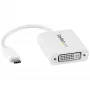 StarTech.com USB-C į DVI adapteris - baltas, 3.2 Gen 2 (3.1 Gen 2), USB Type-C, DVI išvestis, 1920 x 1200 pikselių