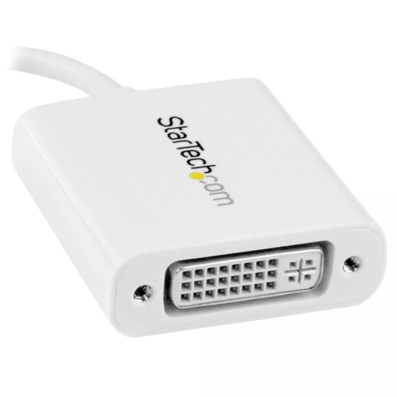 StarTech.com USB-C į DVI adapteris - baltas, 3.2 Gen 2 (3.1 Gen 2), USB Type-C, DVI išvestis, 1920 x 1200 pikselių