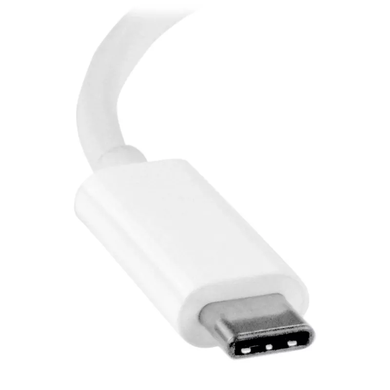 StarTech.com USB-C į DVI adapteris - baltas, 3.2 Gen 2 (3.1 Gen 2), USB Type-C, DVI išvestis, 1920 x 1200 pikselių