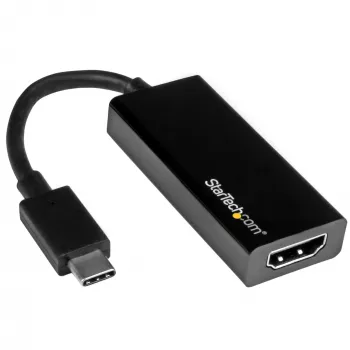 StarTech.com USB-C į HDMI adapteris su 4K 30Hz - juodas, 3.2 Gen 2 (3.1 Gen 2), USB Type-C, HDMI išvestis, 3840 x 2160 pikselių