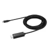 StarTech.com 3 m USB-C į HDMI kabelis - 4K 60 Hz USB Type-C į HDMI 2.0 vaizdo adapterio kabelis - Thunderbolt 3 suderinamas - nešiojamojo kompiuterio prie HDMI monitoriaus/ekrano - DP 1.2 Alt Mode HBR2 - juodas