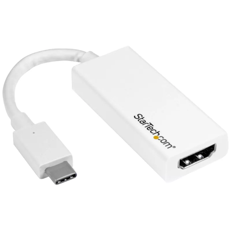 StarTech.com USB-C į HDMI adapteris – baltas – 4K 60Hz, USB Type-C, HDMI išvestis, 3840 x 2160 pikselių