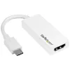 StarTech.com USB-C į HDMI adapteris – baltas – 4K 60Hz, USB Type-C, HDMI išvestis, 3840 x 2160 pikselių