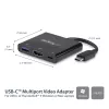 StarTech.com USB-C kelių prievadų adapteris su HDMI - USB 3.0 prievadas - 60 W PD - juodas