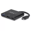 StarTech.com USB-C kelių prievadų adapteris su HDMI - USB 3.0 prievadas - 60 W PD - juodas