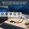 StarTech.com USB-C kelių prievadų adapteris su HDMI - USB 3.0 prievadas - 60 W PD - juodas