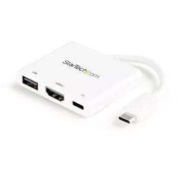 StarTech.com USB-C universali jungtis su HDMI – USB 3.0 prievadas – 60 W PD – balta
