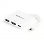StarTech.com USB-C universali jungtis su HDMI – USB 3.0 prievadas – 60 W PD – balta