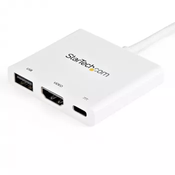 StarTech.com USB-C universali jungtis su HDMI – USB 3.0 prievadas – 60 W PD – balta