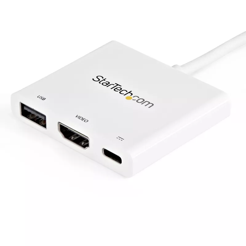 StarTech.com USB-C universali jungtis su HDMI – USB 3.0 prievadas – 60 W PD – balta