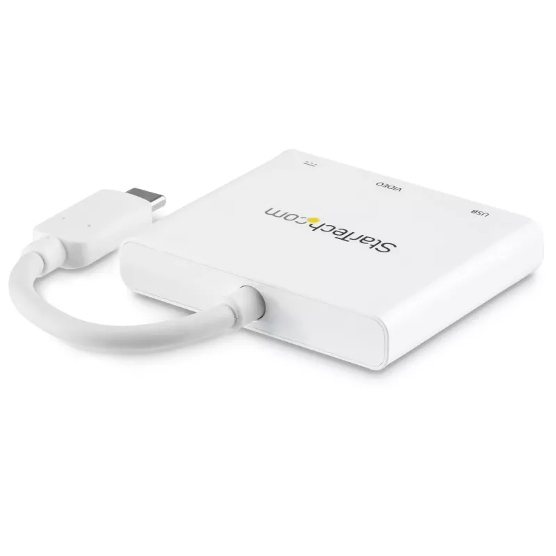 StarTech.com USB-C universali jungtis su HDMI – USB 3.0 prievadas – 60 W PD – balta