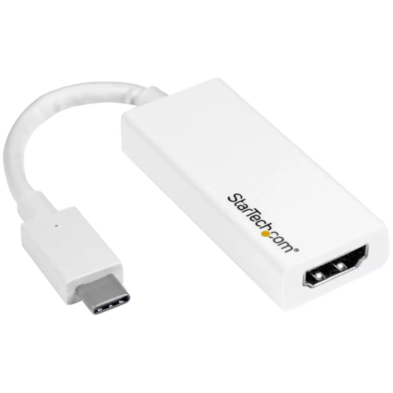 StarTech.com USB-C į HDMI adapteris su 4K 30Hz - Baltas, USB Type-C, HDMI išvestis, 3840 x 2160 pikselių