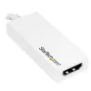 StarTech.com USB-C į HDMI adapteris su 4K 30Hz - Baltas, USB Type-C, HDMI išvestis, 3840 x 2160 pikselių