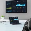 StarTech.com 6 pėdų/2 m USB-C į VGA kabelis - 1920x1200/1080p USB Type-C į VGA vaizdo aktyvusis adapterio kabelis - Suderinamas su Thunderbolt 3 - Nešiojamam kompiuteriui prie VGA monitoriaus/projektoriaus - DP Alt Mode HBR2
