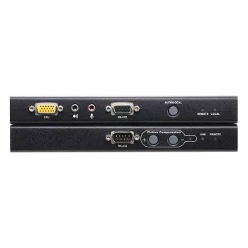 ATEN USB VGA KVM ilgintuvas su garsu ir RS-232 (200 m), Siųstuvas ir imtuvas, Laidinis, 200 m, Cat5, 1920 x 1200 pikselių, Mygtukai